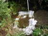 temporary sandbag dam